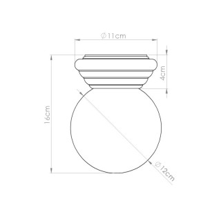 Plafonnier ZORI blanc IP44