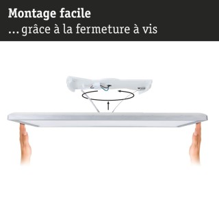 Panneau LED Atria Shine White Select IP44 carré 560x200mm  15,2W 2030lm 3000 - 6500K Noir