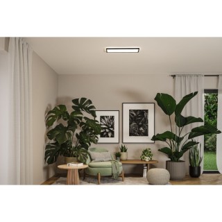 Panneau LED Atria Shine White Select IP44 carré 560x200mm  15,2W 2030lm 3000 - 6500K Noir