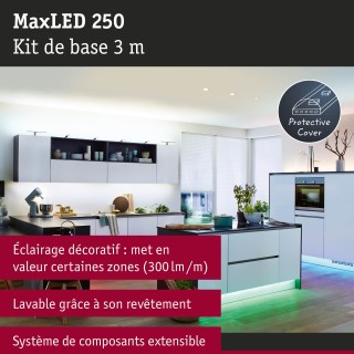 MaxLED 250 Strip LED Smart Home Zigbee 3.0 Kit de base 3m RGBW+ 3m revêtue IP44 15W 200lm/m 30 LEDs/m RGBW+ 36VA