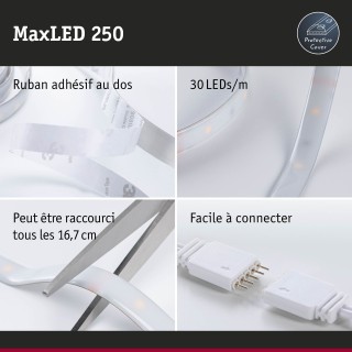 MaxLED 250 Strip LED Smart Home Zigbee 3.0 Kit de base 3m RGBW+ 3m revêtue IP44 15W 200lm/m 30 LEDs/m RGBW+ 36VA