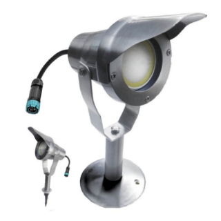 Spot led extérieur 6.5W 520lm aluminium socle piquet 65270 Easy Connect