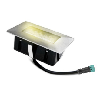 Balise spot LED rectangulaire blanc chaud encastrée 65446 Easy Connect