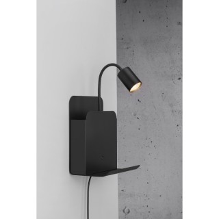 Roomi | Applique murale | Noir
