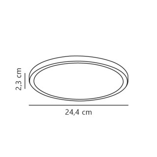 Oja 24 | 2700K | Plafonnier | Blanc