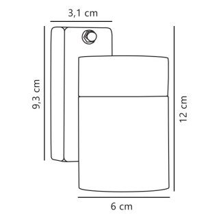 Tin Single | Applique murale | Noir