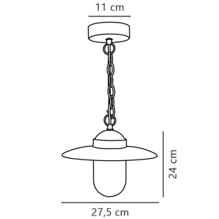 Luxembourg Outdoor | Suspension | Couleur rouille