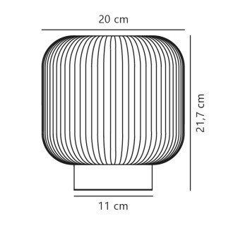 Milford | Lampe à poser | Nature (marron)