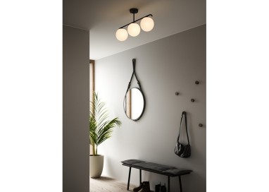 Grant 3-Spot | Plafonnier | Noir