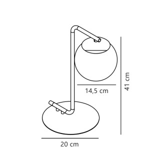 Grant | Lampe à poser | Laiton
