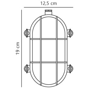 Helford | Applique murale | Nickel