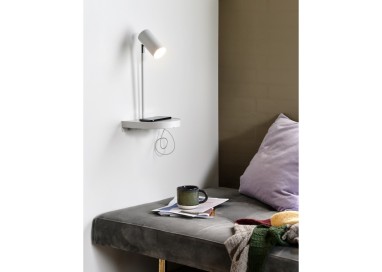 Cody | Applique murale | Blanc