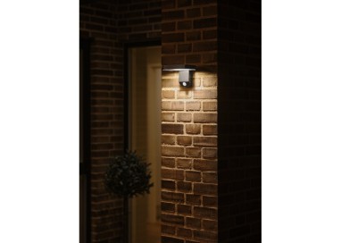 Rica Square Solar | Applique murale | Noir