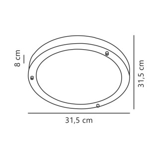 Ancona Maxi E27 | Plafonnier | Blanc