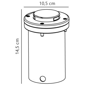 Tilos 1-Kit | Encastré de sol | Inox