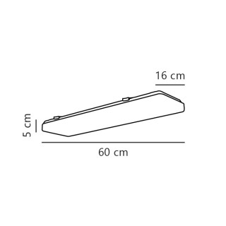 Trenton 60 | Réglette | Blanc