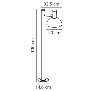 Arki 100 | Potelet | Acier galvanisé