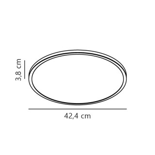 Oja 42 | IP54 2700K | Sensor | Plafonnier | Blanc