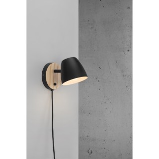 Theo | Applique murale | Noir