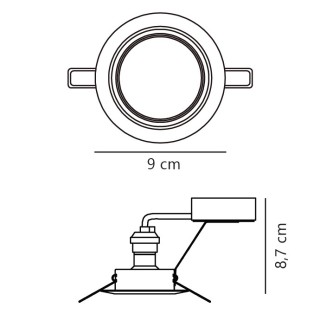 Triton 3-Kit | Spot encastré | Blanc