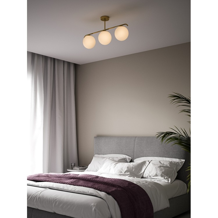 Grant 3-Spot | Plafonnier | Laiton
