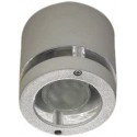 éclairage d'extérieur Selene injectée en Aluminium Fixation de Plafond avec Verre Transparent et diffuseur PMMA, Gris  Leds C4