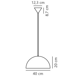 Ellen 40 | Suspension | Blanc