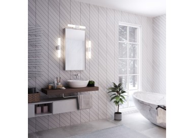 Helva Double Basic | Applique murale | Blanc