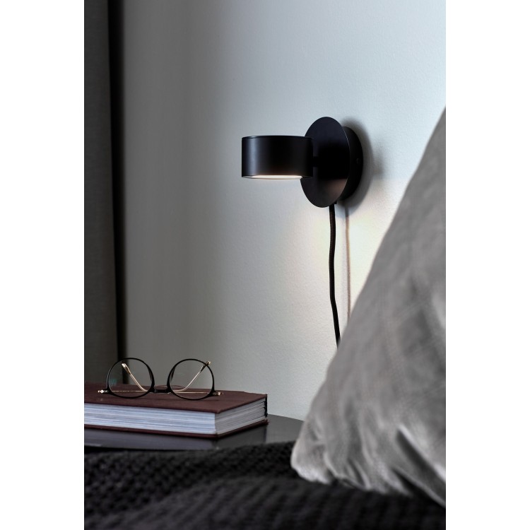 Clyde | Applique murale | Noir