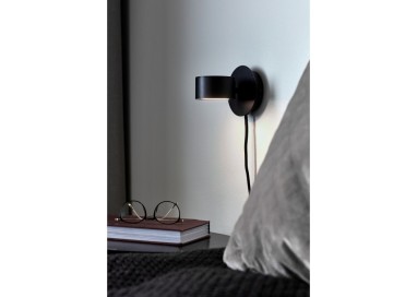Clyde | Applique murale | Noir
