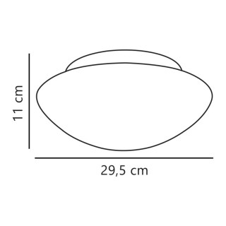 Ufo Maxi | Plafonnier | Blanc