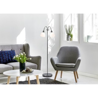 Ray Double | Lampadaire | Chromé