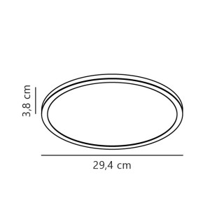 Oja 29 | IP54 2700K | Sensor | Plafonnier | Blanc