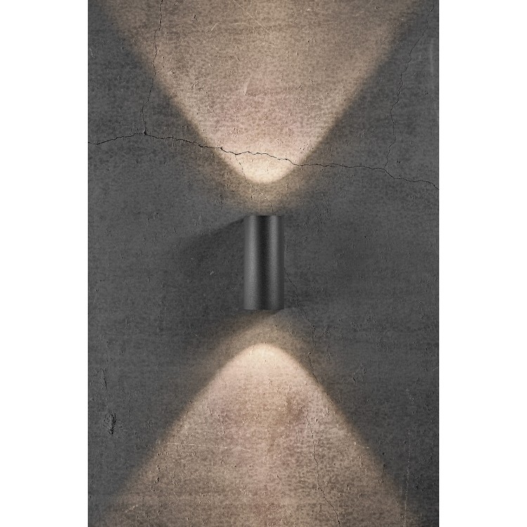 Asbol Round | Applique murale | Noir