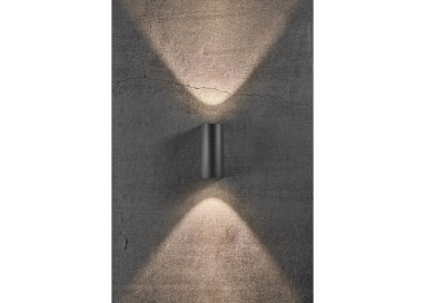 Asbol Round | Applique murale | Noir