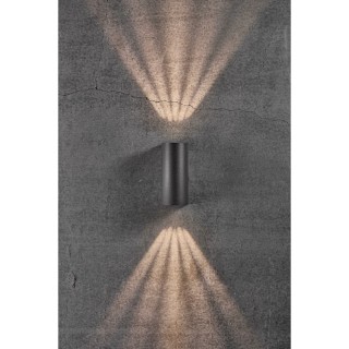 Asbol Round | Applique murale | Noir