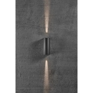 Asbol Round | Applique murale | Noir