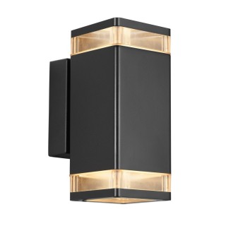 Elm Double | Applique murale | Noir