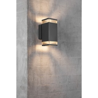 Elm Double | Applique murale | Noir