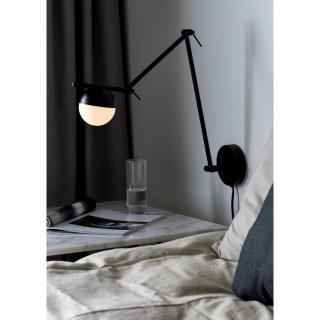 Contina | Applique murale | Noir