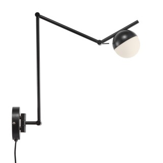Contina | Applique murale | Noir