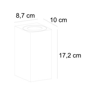 Canto Maxi Kubi 2 | Applique murale | Acier galvanisé