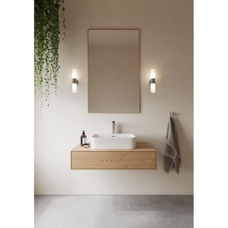 Tangens Double | Applique murale | Acier Brossé