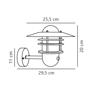 Agger Sensor | Applique murale | Acier galvanisé