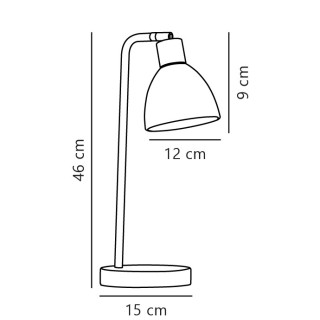 Ray | Lampe à poser | Chromé