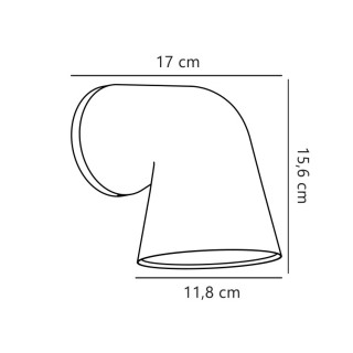 Front Single | Applique murale | Noir