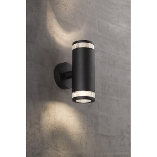 Birk Double | Applique murale | Noir