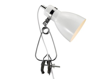 Cyclone | Luminaire à pince | Blanc