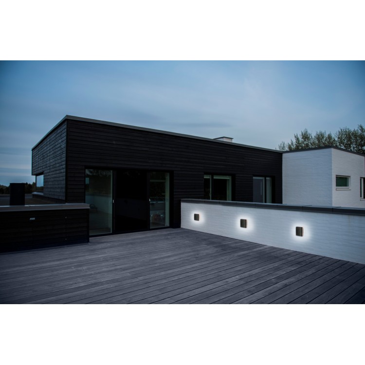 Artego Square | Applique murale | Noir
