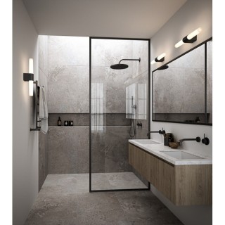 Helva Double Basic | Applique murale | Noir